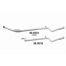 36.5018 ASSO Труба выхлопного газа