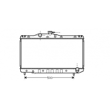 TO2171 AVA Радиатор, охлаждение двигателя