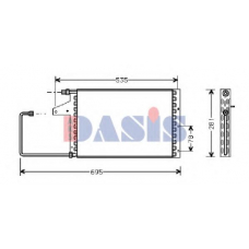 062330N AKS DASIS Конденсатор, кондиционер