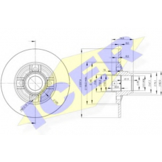 78BD8078-1 ICER Тормозной диск