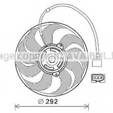 VW7533 Prasco Вентилятор, охлаждение двигателя