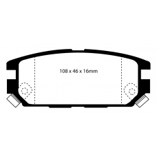 DP4987R EBC Brakes Колодки тормозные