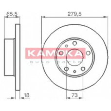 1031516 KAMOKA Тормозной диск