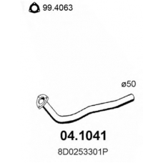 04.1041 ASSO Труба выхлопного газа