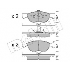 22-0082-2 METELLI Комплект тормозных колодок, дисковый тормоз