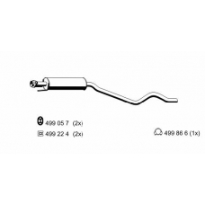 042093 ERNST Предглушитель выхлопных газов