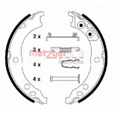 KR 947 METZGER Комплект тормозных колодок, стояночная тормозная с