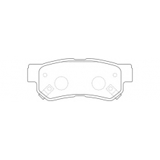 FP0813 FIT Комплект тормозных колодок, дисковый тормоз