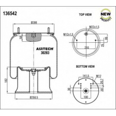 30283 K Airtech Кожух пневматической рессоры