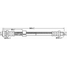 FBH6987 FIRST LINE Тормозной шланг