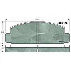 GDB176 TRW Комплект тормозных колодок, дисковый тормоз