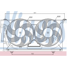 85473 NISSENS Вентилятор, охлаждение двигателя