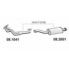 08.2001 ASSO Предглушитель выхлопных газов