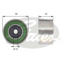 T42210 GATES Паразитный / ведущий ролик, зубчатый ремень