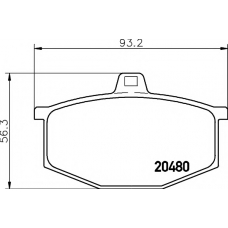 8DB 355 006-031 HELLA PAGID Комплект тормозных колодок, дисковый тормоз