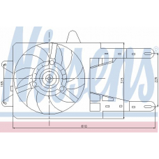 85141 NISSENS Вентилятор, охлаждение двигателя