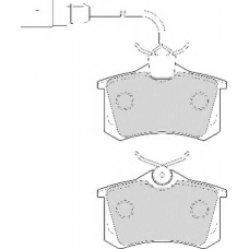 FD6939A NECTO Комплект тормозных колодок, дисковый тормоз