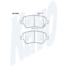 BP-8526 KAVO PARTS Комплект тормозных колодок, дисковый тормоз