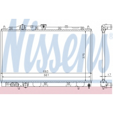 62859 NISSENS Радиатор, охлаждение двигателя