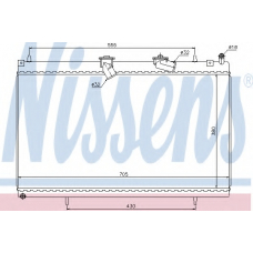 63619 NISSENS Радиатор, охлаждение двигателя