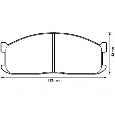 572331B BENDIX Комплект тормозных колодок, дисковый тормоз