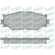 05P1412 LPR Комплект тормозных колодок, дисковый тормоз