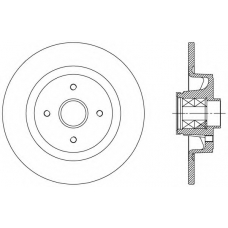 BDA2511.30 OPEN PARTS Тормозной диск