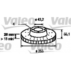 186766 VALEO Тормозной диск