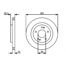 0 986 479 470 BOSCH Тормозной диск