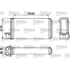 883965 VALEO Теплообменник, отопление салона