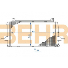 2108279 BEHR Radiator