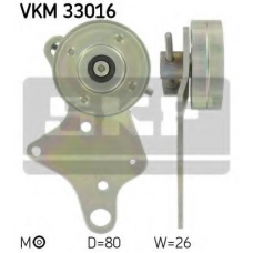 VKM 33016 SKF Натяжной ролик, поликлиновой  ремень