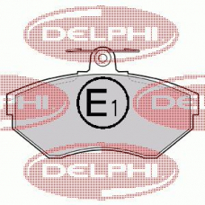 LP1410 DELPHI Комплект тормозных колодок, дисковый тормоз