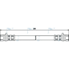 HOS3221 APEC Тормозной шланг