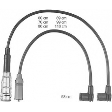 ZEF487 BERU Комплект проводов зажигания