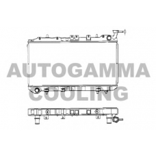 101391 AUTOGAMMA Радиатор, охлаждение двигателя