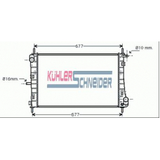 1800011 KUHLER SCHNEIDER Радиатор, охлаждение двигател