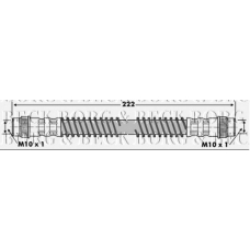 BBH6256 BORG & BECK Тормозной шланг