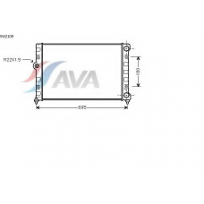 VW2109 AVA Радиатор, охлаждение двигателя