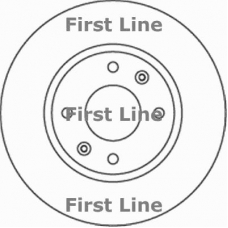 FBD1658 FIRST LINE Тормозной диск