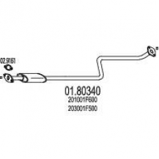 01.80340 MTS Средний глушитель выхлопных газов