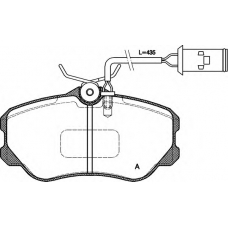 BPA0303.12 OPEN PARTS Комплект тормозных колодок, дисковый тормоз