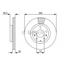 0 986 479 C74 BOSCH Тормозной диск