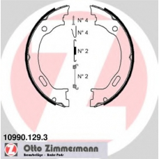 10990.129.3 ZIMMERMANN Комплект тормозных колодок, стояночная тормозная с