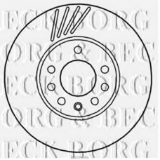 BBD5944S BORG & BECK Тормозной диск