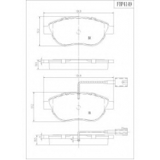 FBP4149 FI.BA Комплект тормозных колодок, дисковый тормоз