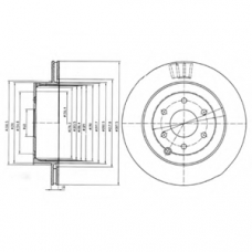 BG4174 DELPHI Тормозной диск