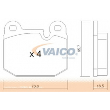 V20-8120 VEMO/VAICO Комплект тормозных колодок, дисковый тормоз