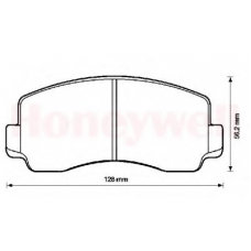 572299B BENDIX Комплект тормозных колодок, дисковый тормоз