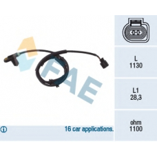 78025 FAE Датчик, частота вращения колеса